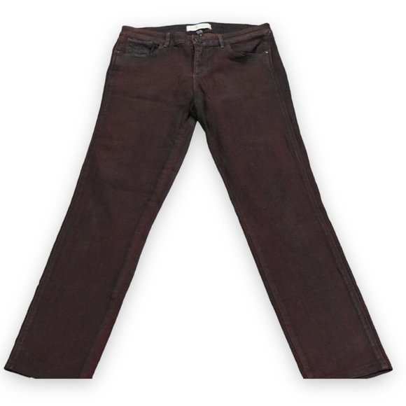Habitual Jeans Womens 29 Cardinal Red Eve High Rise‎ Skinny Stretch Comfortable - Picture 1 of 9